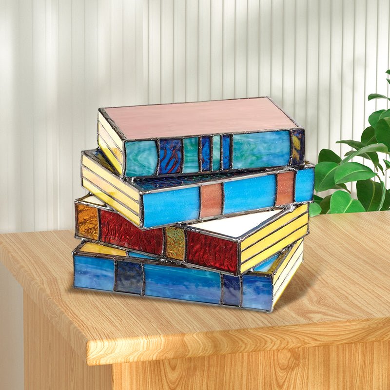 Lámpara de mesa artística de mosaico con luz suave para sala de estar y dormitorio