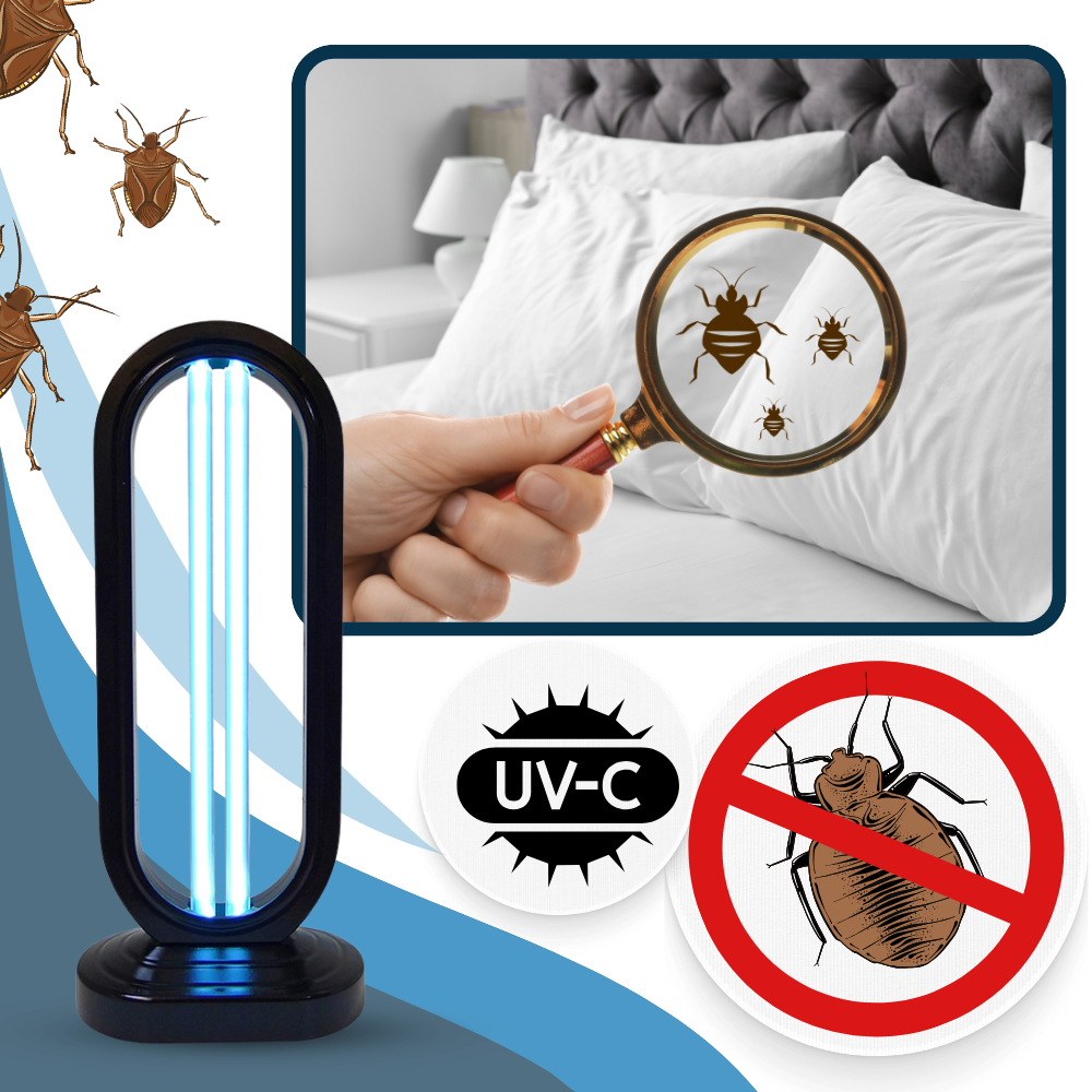 Kalsten | Bombilla Desinfectante UV Multi-Superficie – Elimina Efectivamente Chinches para Uso en Casa y Viajes