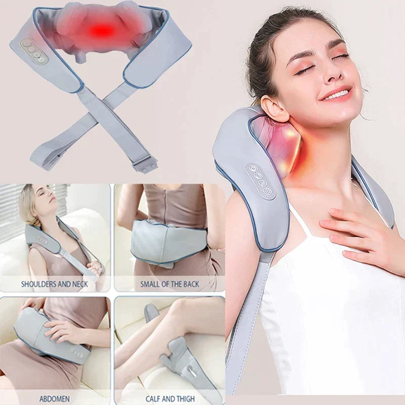 Healo Aparato de Masaje para el Cuello - Alivio Profundo de Shiatsu