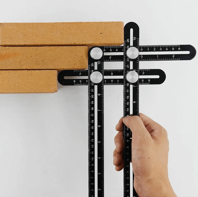 Herramienta: Regla de Ángulo Multifuncional de Metal para Precisión