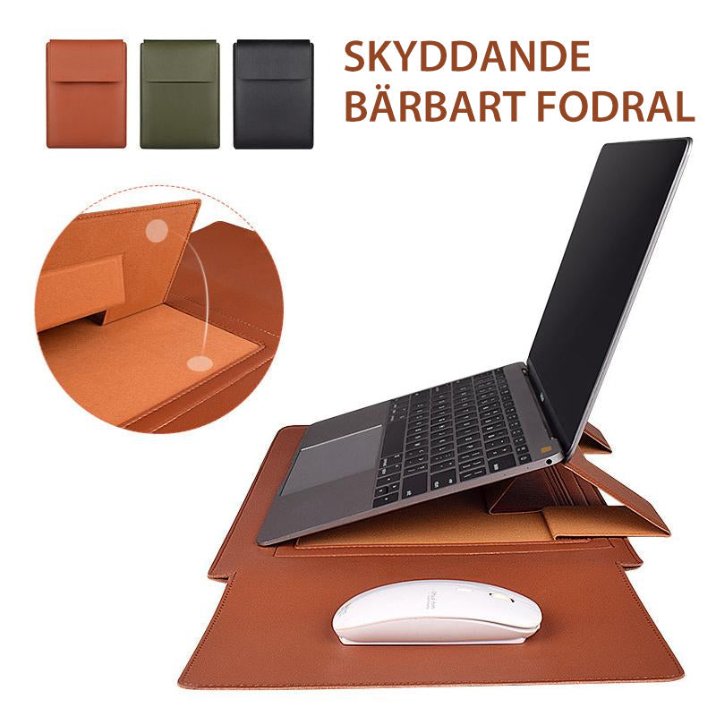 Bolsa Multifuncional para Laptop con Función de Soporte y Cuero PU