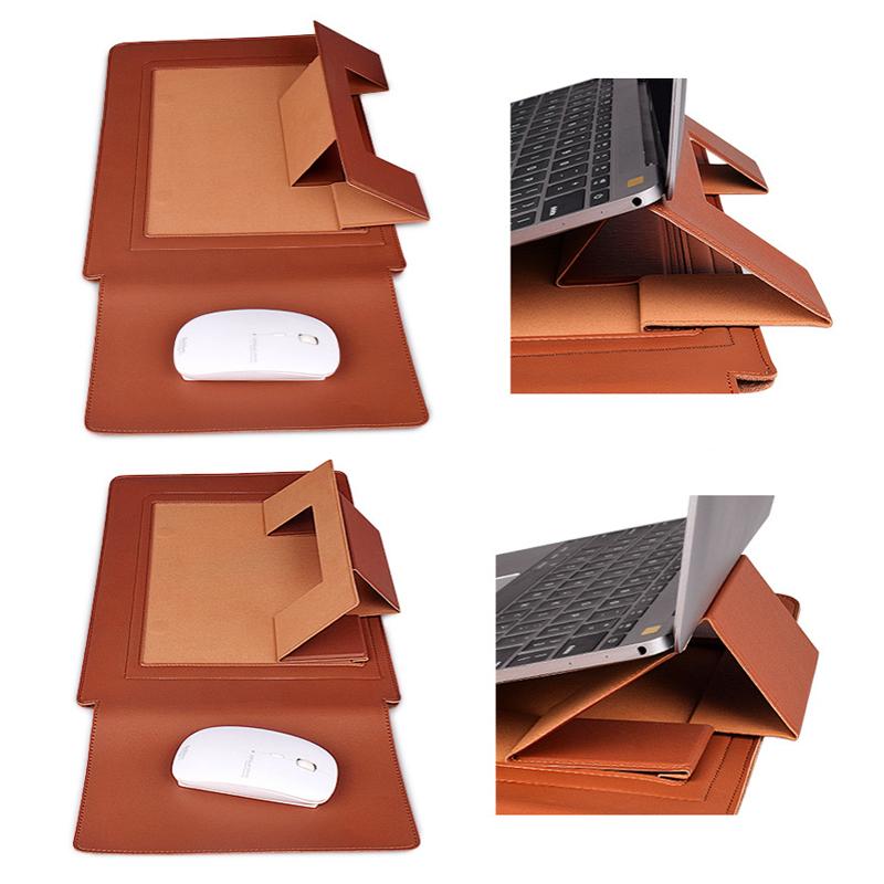 Bolsa Multifuncional para Laptop con Función de Soporte y Cuero PU