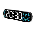 Reloj de pared con pantalla LED multifuncional y luz RGB