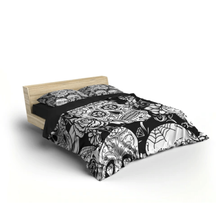 Juego de Cama Unisex con Diseño de Calavera – Comodidad Única para tu Tiempo de Sueño