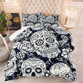 Juego de Cama Unisex con Diseño de Calavera – Comodidad Única para tu Tiempo de Sueño