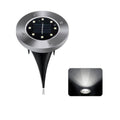 Luz Solar de Disco Exterior con 8 LED – Crea Ambiente y Seguridad en el Jardín