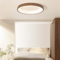 Luz de Techo LED de Madera Natural con Diseño Circular