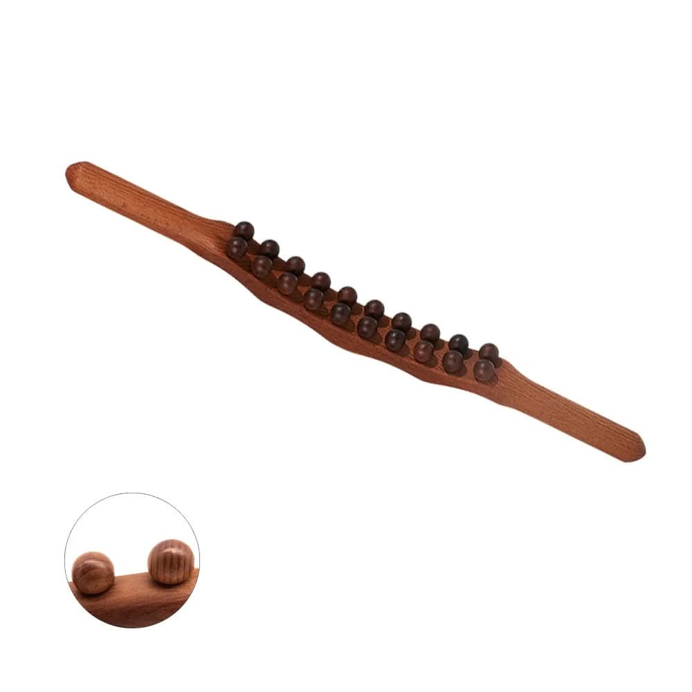 WOOLEASE – Gua Sha Massagestock en bois naturel