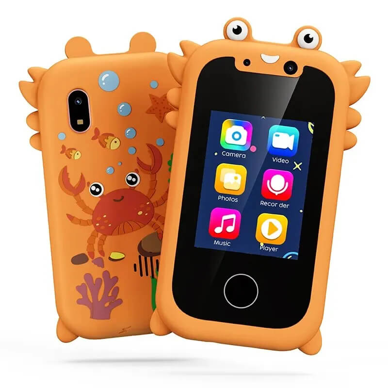 Teléfono Inteligente Amigable para Niños con Cámara HD, Reproductor de Música y Pantalla Táctil – Aprendizaje y Entretenimiento