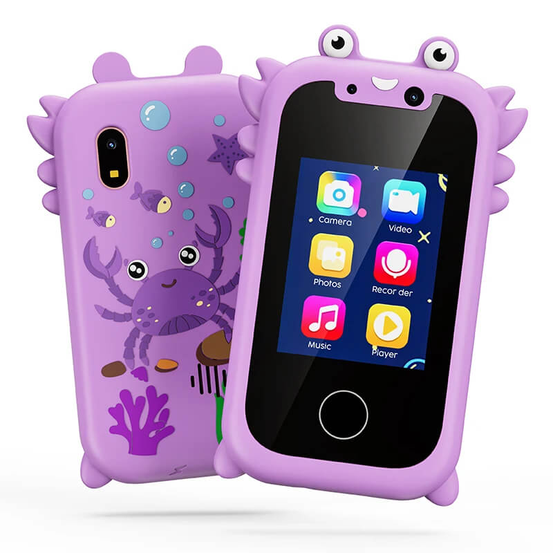 Teléfono Inteligente Amigable para Niños con Cámara HD, Reproductor de Música y Pantalla Táctil – Aprendizaje y Entretenimiento