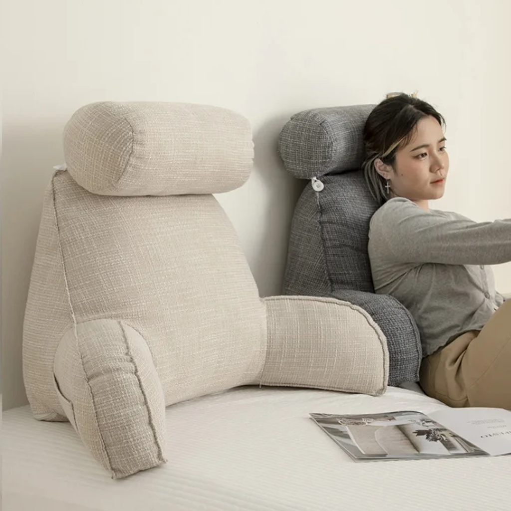 Cojín ergonómico para la espalda con reposabrazos