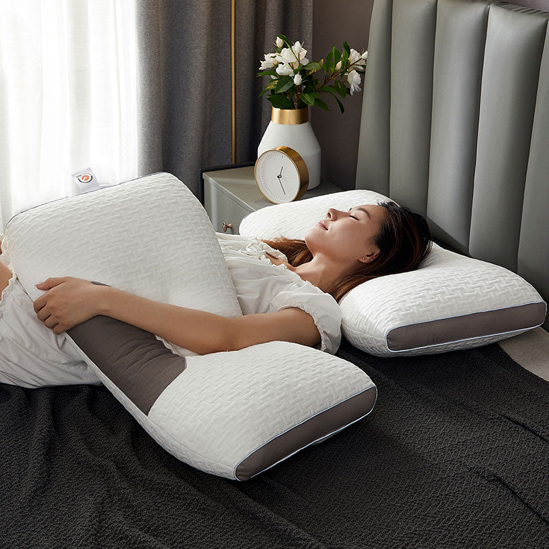 BowLift | Almohada Híbrida para Durmientes de Espalda y Lado - Almohada de Soporte para Cuello y Hombros