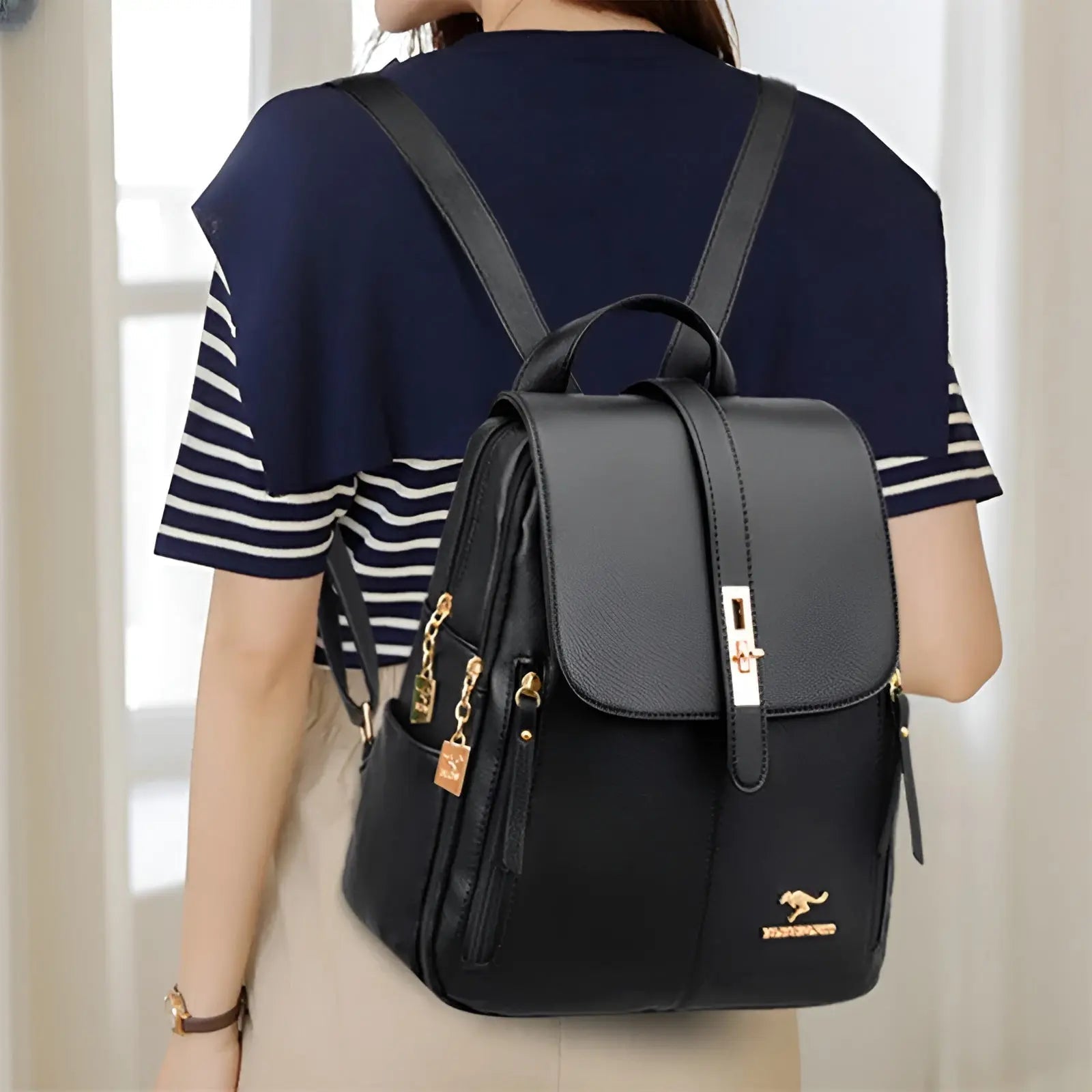 Mochila Alena - Bolso de cuero de lujo y alta calidad para mujeres