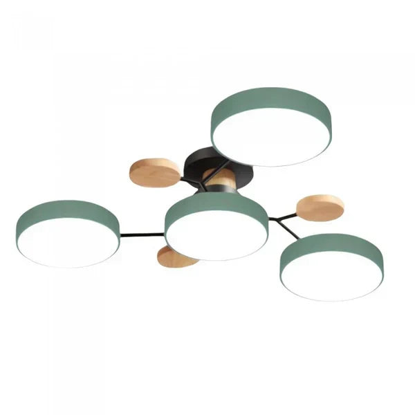 Candelabro LED Ramificado Escandinavo para Iluminación Moderna del Hogar