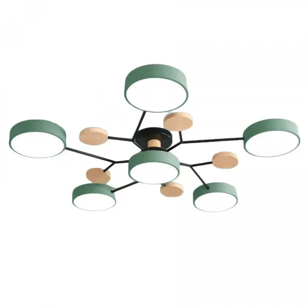 Candelabro LED Ramificado Escandinavo para Iluminación Moderna del Hogar