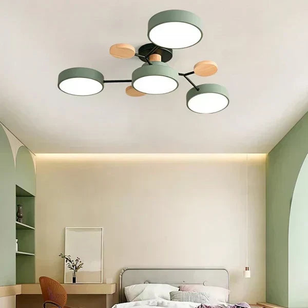 Candelabro LED Ramificado Escandinavo para Iluminación Moderna del Hogar