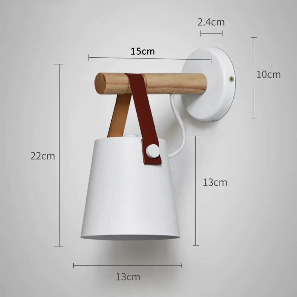 Lámpara de Pared de Madera Nórdica