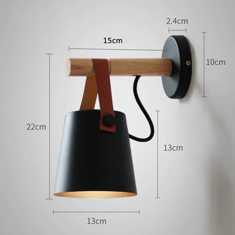 Lámpara de Pared de Madera Nórdica