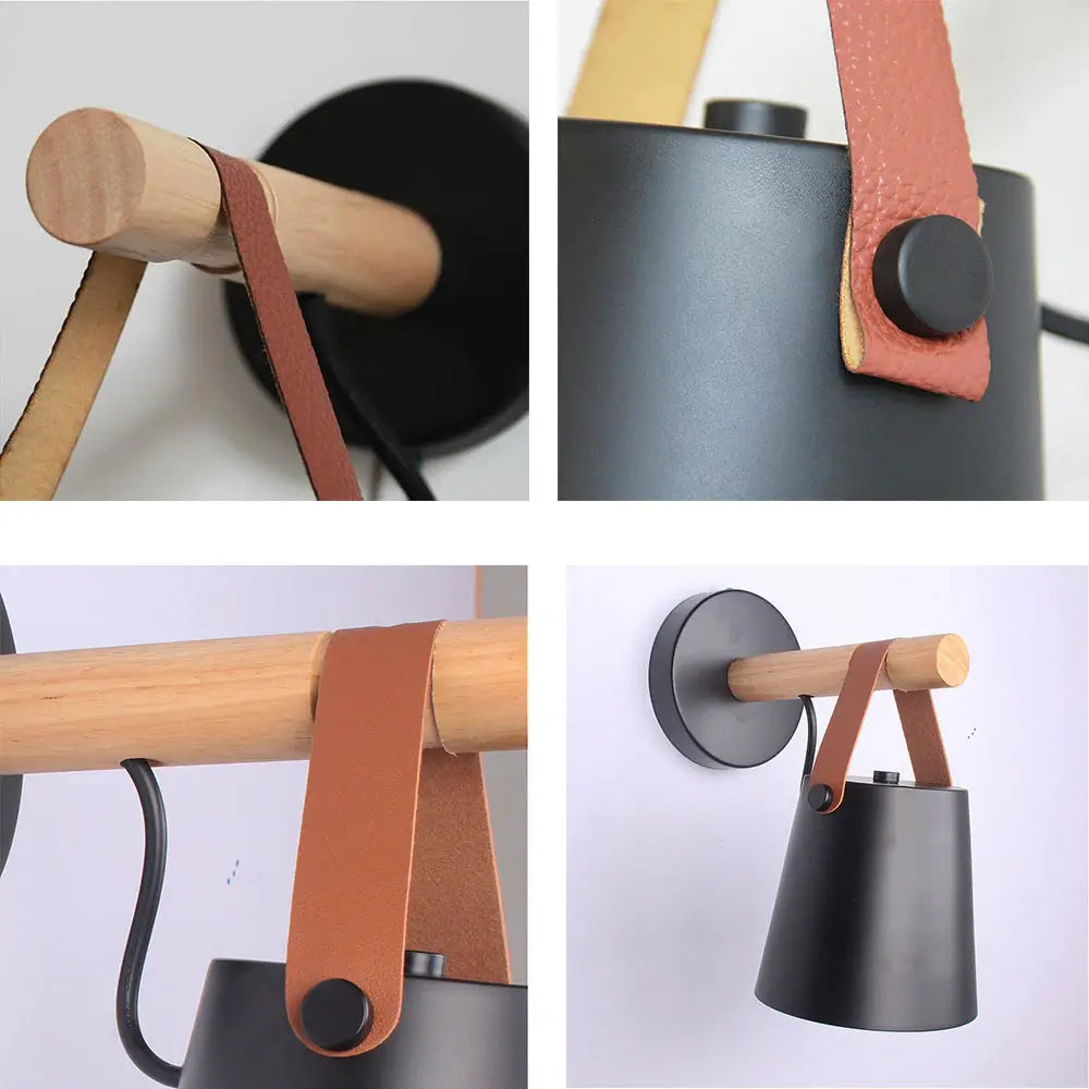 Lámpara de Pared de Madera Nórdica