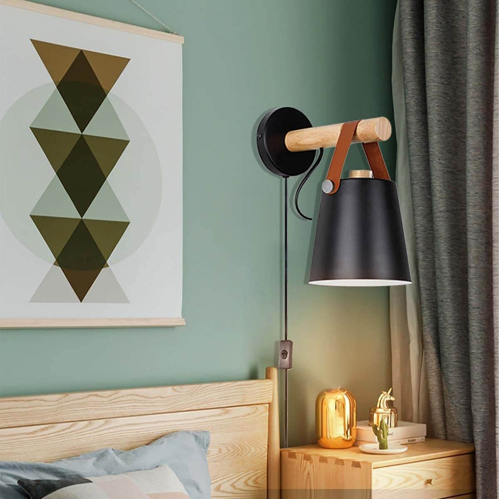 Lámpara de Pared de Madera Nórdica