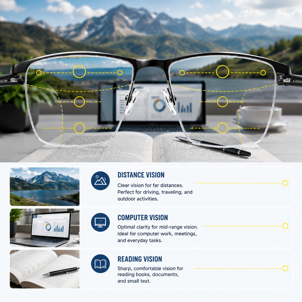 OPTIVISTA – Gafas para una Visión Clara a Todas las Distancias