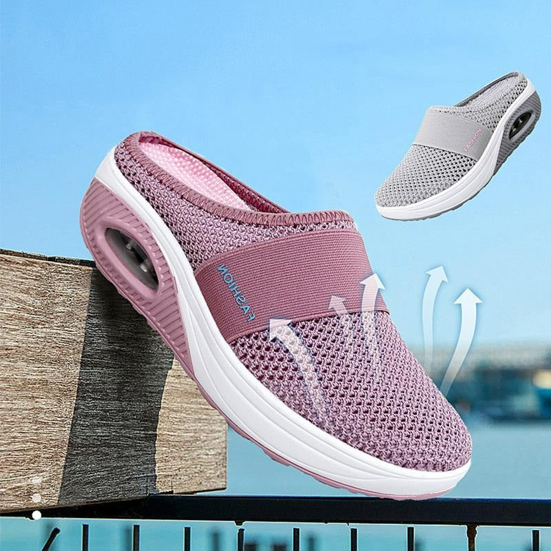 Zapatos ortopédicos slip-on para mujeres con almohadilla de aire