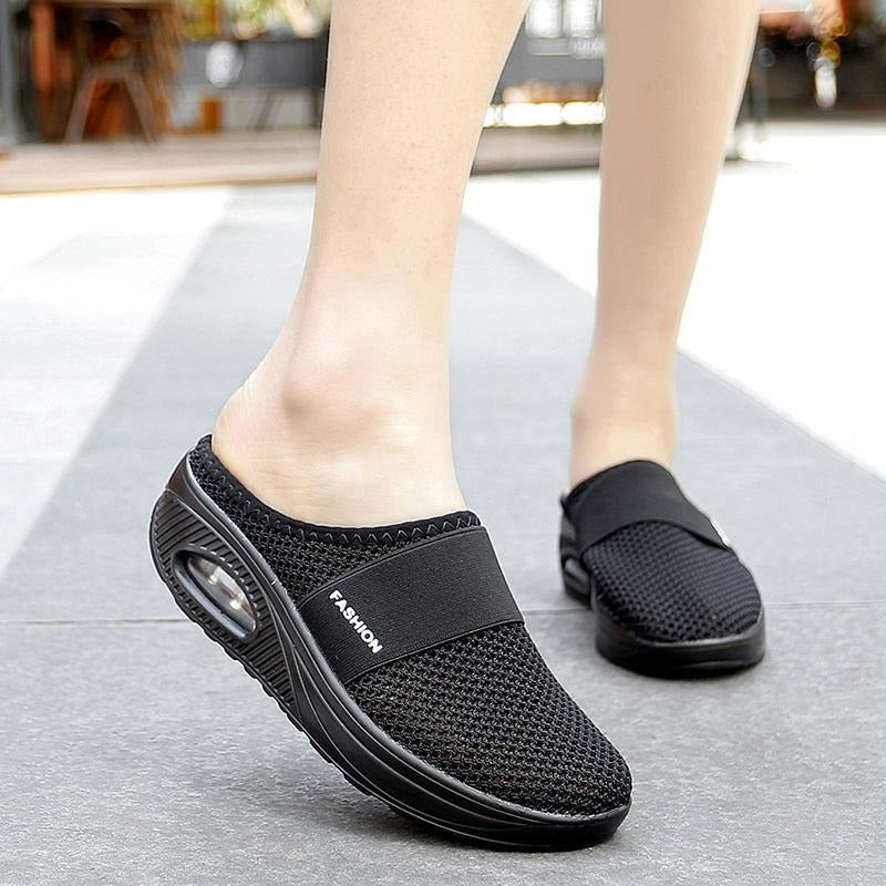 Zapatos ortopédicos slip-on para mujeres con almohadilla de aire