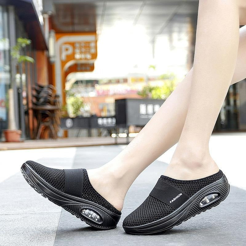 Zapatos ortopédicos slip-on para mujeres con almohadilla de aire