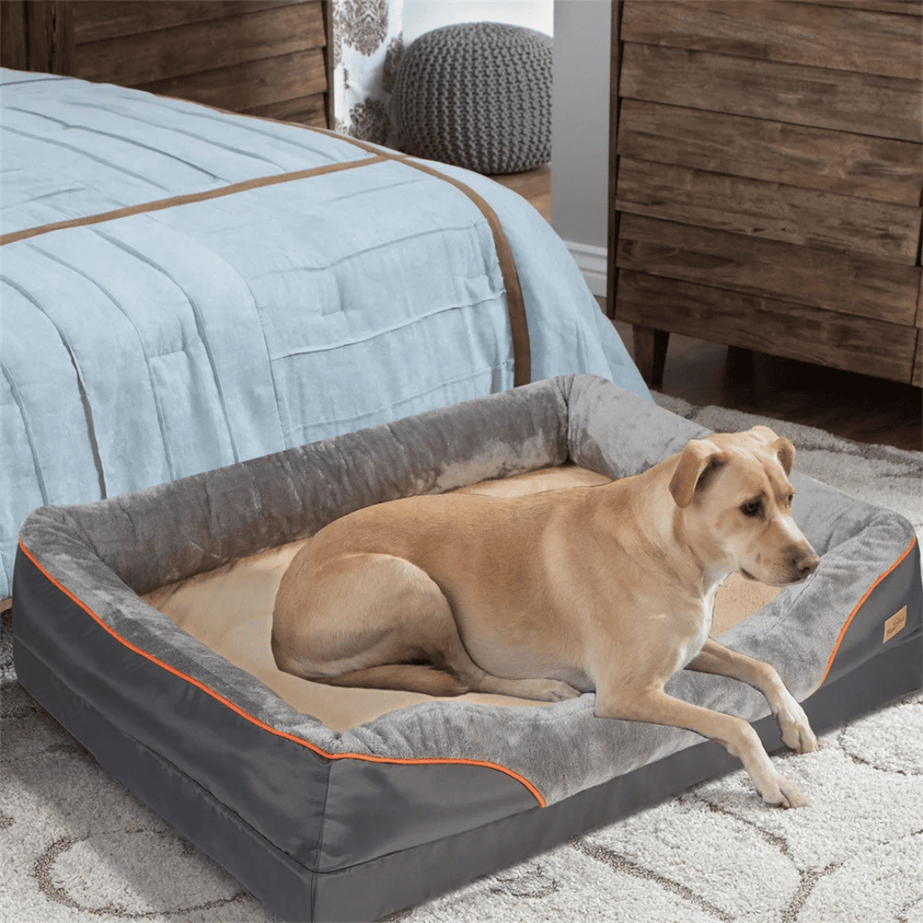 Cama Ortopédica de Espuma Viscoelástica para Perros de Grandes Razas