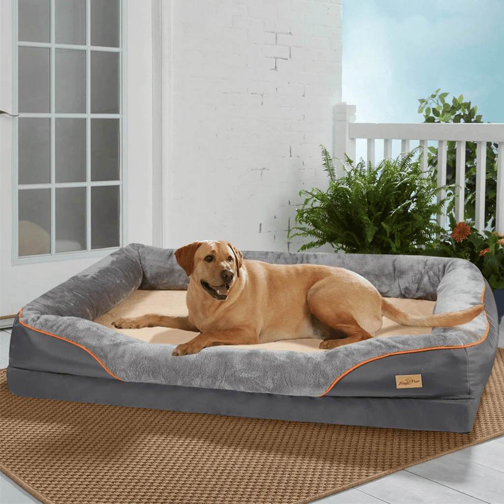 Cama Ortopédica de Espuma Viscoelástica para Perros de Grandes Razas