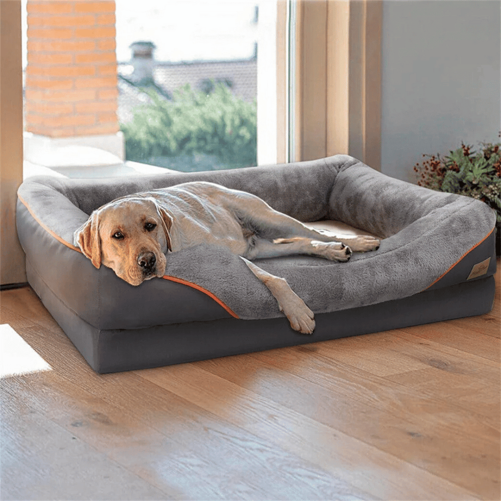 Cama Ortopédica de Espuma Viscoelástica para Perros de Grandes Razas