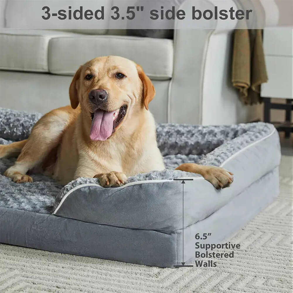 Cama Ortopédica Impermeable para Perros con Soporte Articular Superior