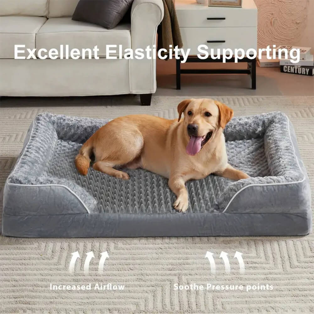 Cama Ortopédica Impermeable para Perros con Soporte Articular Superior