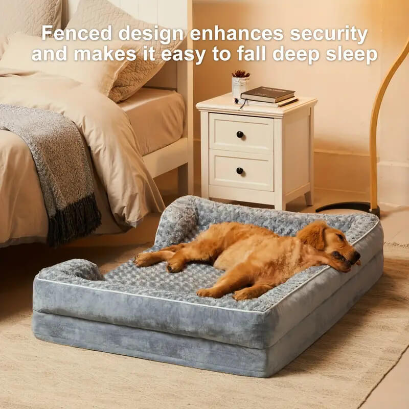 Cama Ortopédica Impermeable para Perros con Soporte Articular Superior