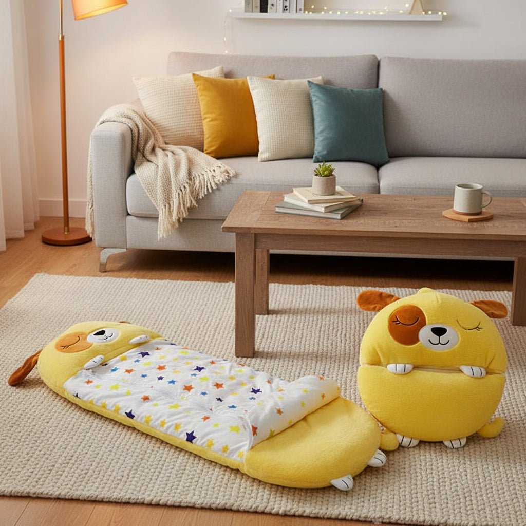 MAGICALCUDDLE – Saco de dormir de peluche 2 en 1 para niños