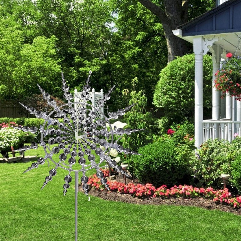 Decoración de Jardín con Molinete Cinético de Metal Antioxidante para Exterior