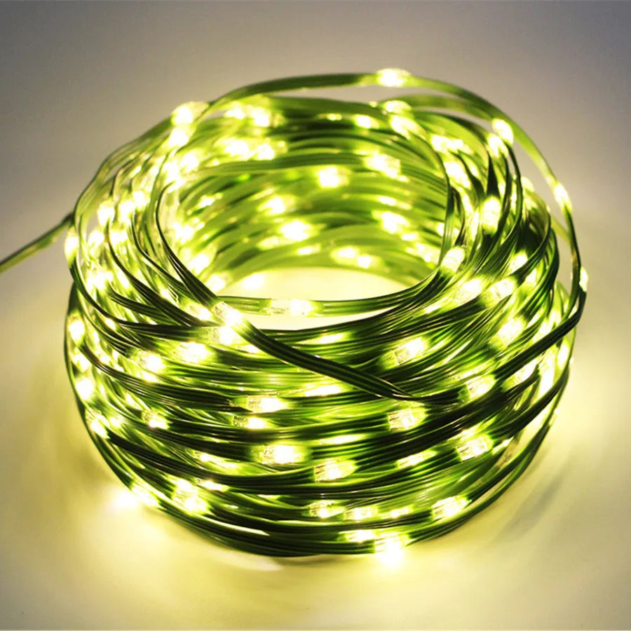 Luz de Cuerda LED Multicolor para Exterior – Impermeable y Versátil