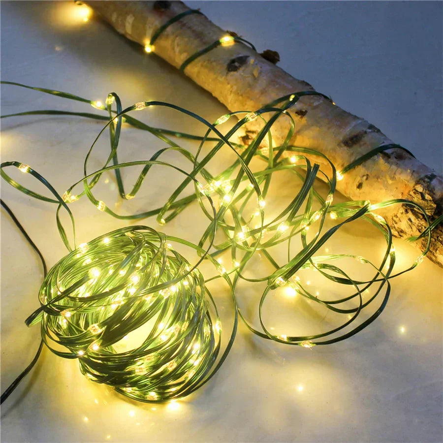 Luz de Cuerda LED Multicolor para Exterior – Impermeable y Versátil