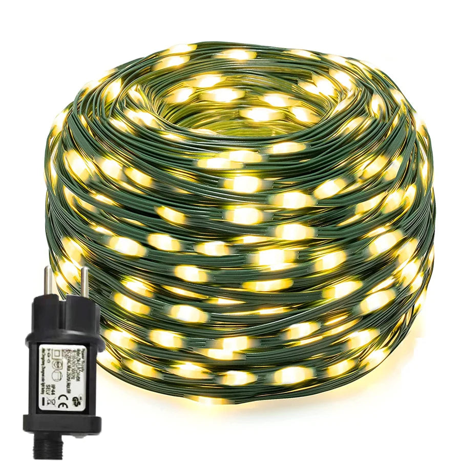 Luz de Cuerda LED Multicolor para Exterior – Impermeable y Versátil