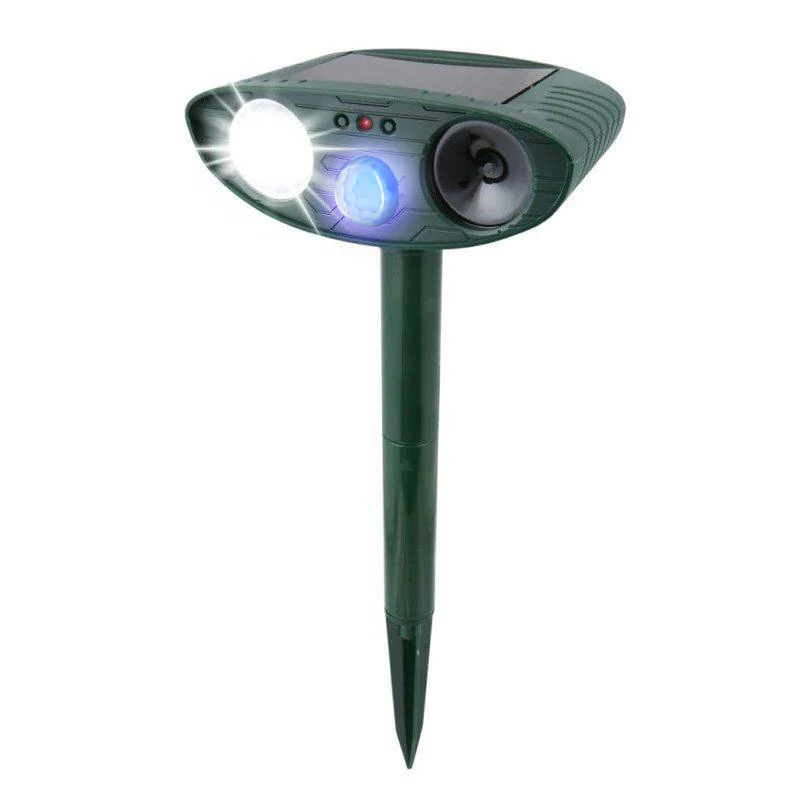 Repelente Ultrasónico Solar para Gatos al Aire Libre para Jardines