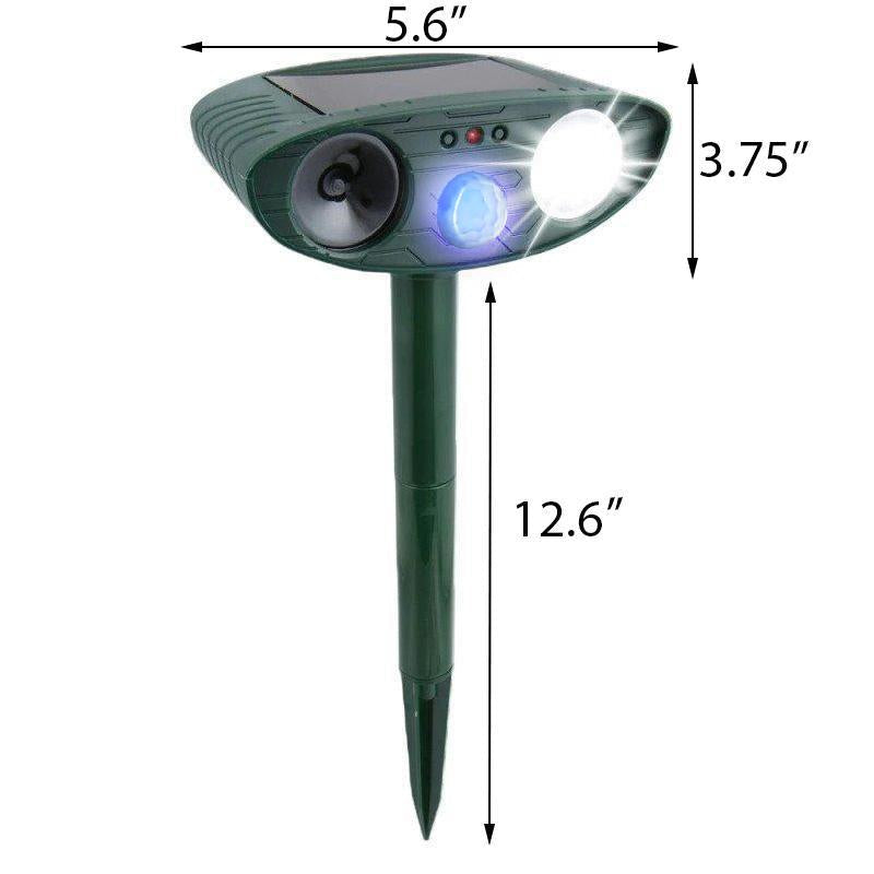 Repelente Ultrasónico Solar para Gatos al Aire Libre para Jardines