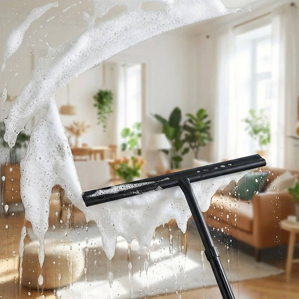 Limpiador de Ducha Telescópico con Mango Extensible – Para Pared y Suelo