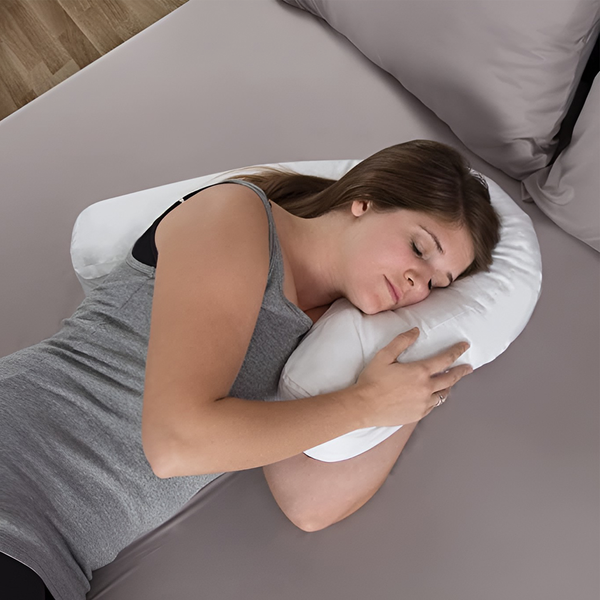 Almohada Ortopédica para Durmientes de Lado con Agujero para la Oreja