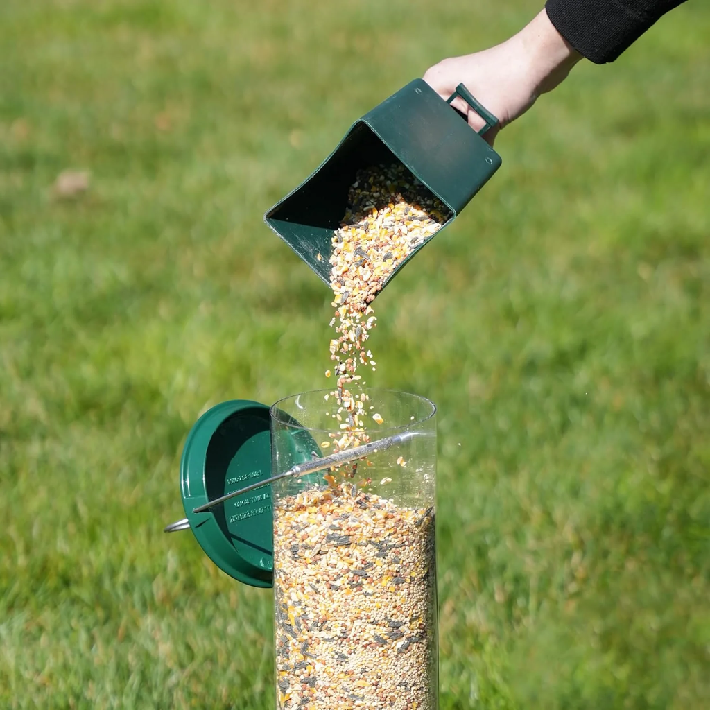Comedero para Aves Colgante a Prueba de Ardillas de Metal para Jardines