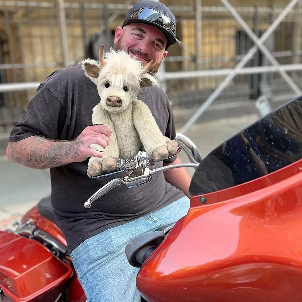 Juguete de Peluche de Ganado Highland Hecho a Mano Escocés