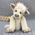 Juguete de Peluche de Ganado Highland Hecho a Mano Escocés