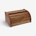 Caja de pan de madera para organización de cocina