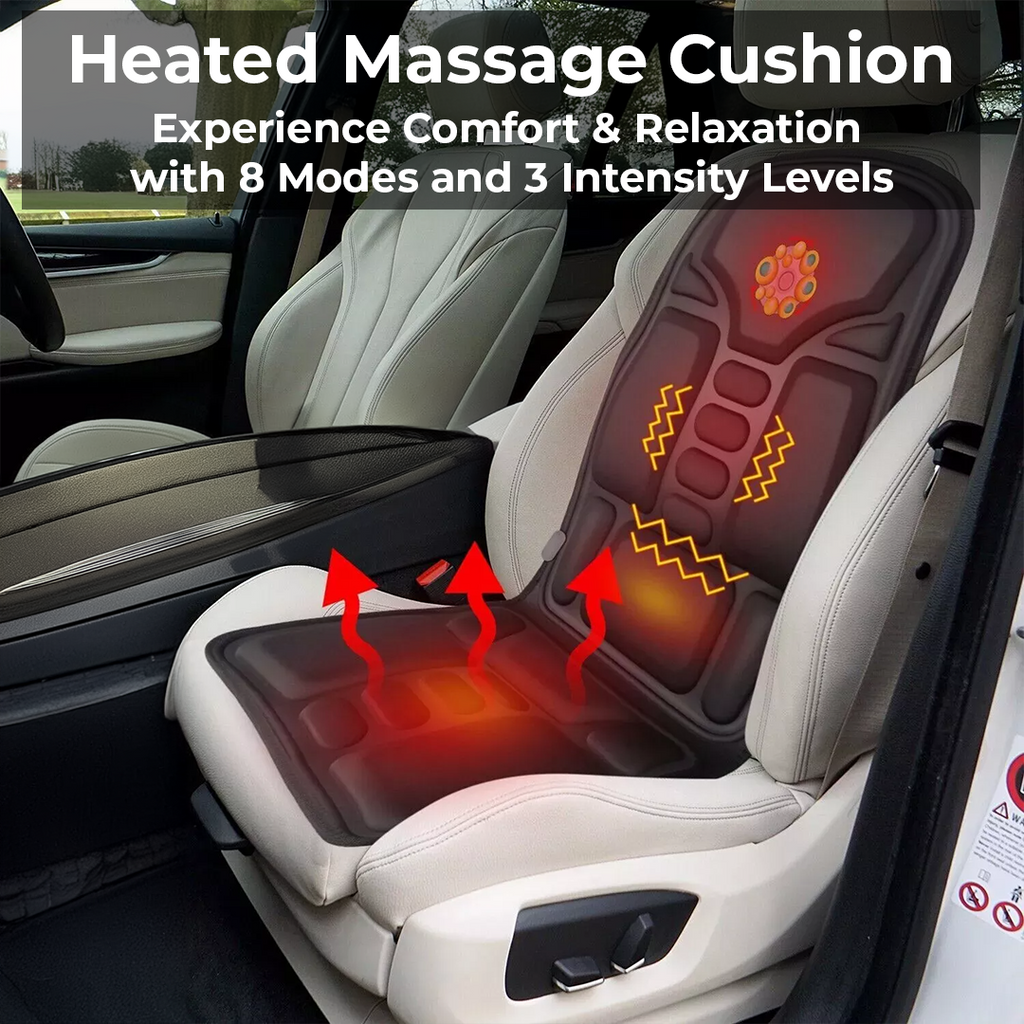 Cojín de Masaje Térmico para Silla y Coche