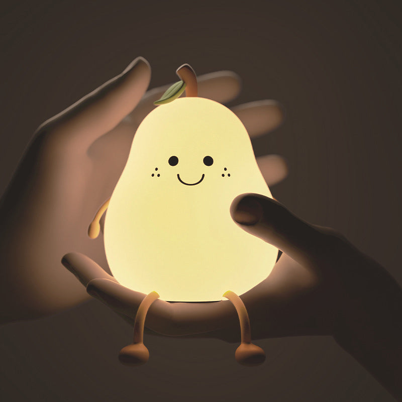 Lámpara Nocturna en Forma de Pera a Prueba de Niños con Luz Ajustable