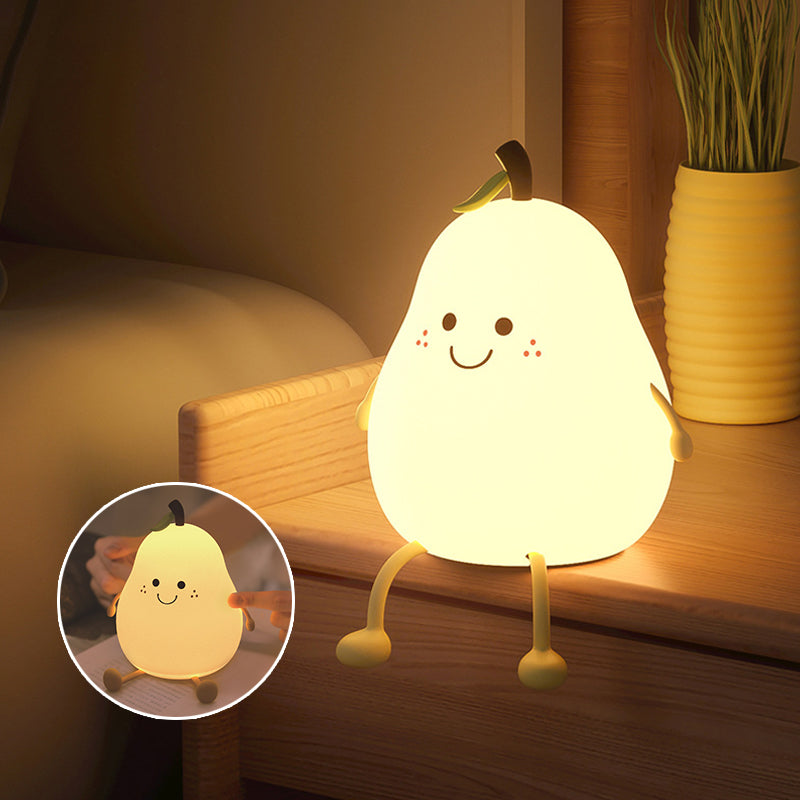 Lámpara Nocturna en Forma de Pera a Prueba de Niños con Luz Ajustable